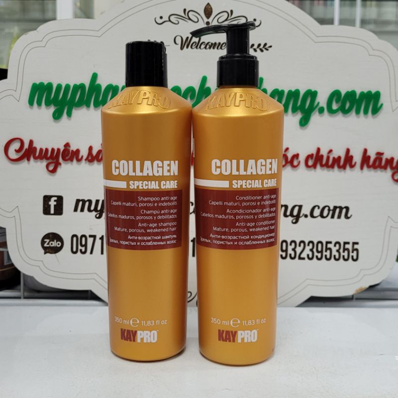 DẦU GỘI XẢ COLLAGEN THỦY PHÂN NGUYÊN CHẤT KAYPRO 350ML