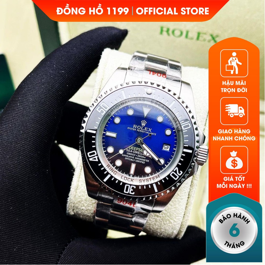 Đồng hồ cơ nam dây thép cao cấp chống nước chống xước tuyệt đối sang trọng bảo hành 6 tháng RLX1118LN - 1199 Watches | BigBuy360 - bigbuy360.vn