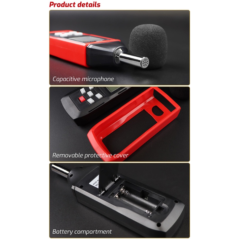 Máy Đo Âm Thanh Kỹ Thuật Số Mini 30-130dB