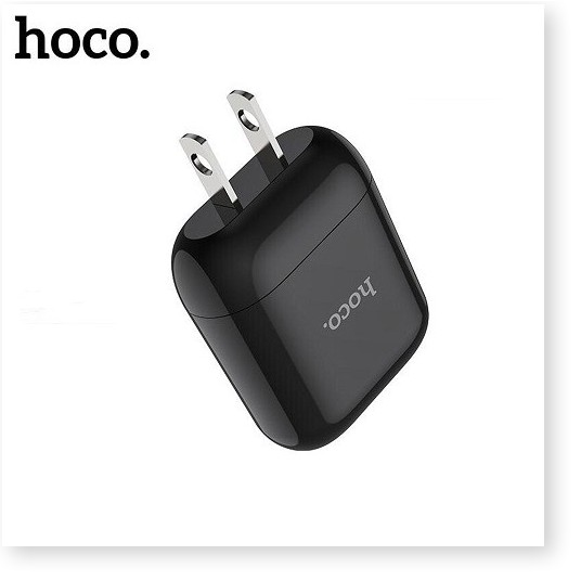 Củ sạc 1 cổng Hoco HK2 chất liệu nhựa ABS có khả năng chống cháy tốt - MrPhukien