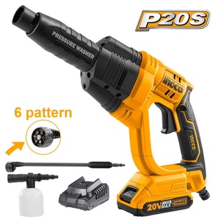 Máy xịt rửa dùng pin cầm tay INGCO 20V CPWLI20082 chuyên vệ sinh xe máy, ô tô, máy lạnh, điều hoà, tưới cây, phun thuốc