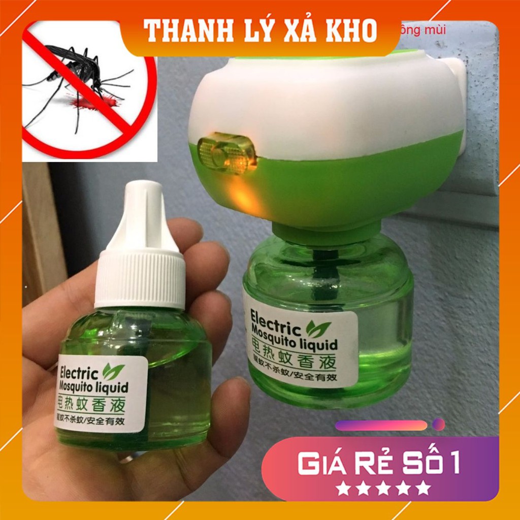 Máy xông Tinh dầu đuổi muỗi kèm Lọ tinh dầu đuổi muỗi Không mùi – công nghệ Nhật