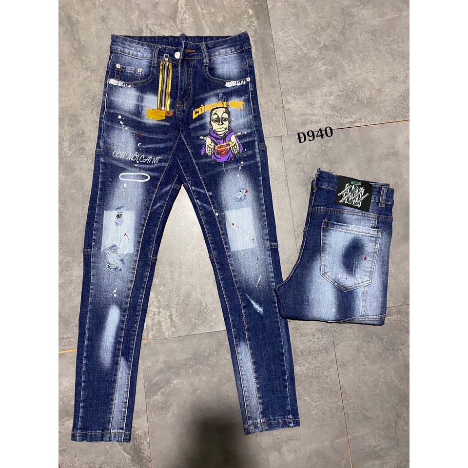 Quần Jean ⚡ Quần Bò Nam DSQ Màu Xanh Hàng Siêu đẹp | BigBuy360 - bigbuy360.vn