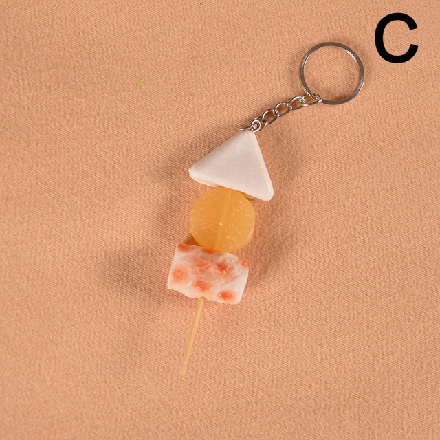 1 Móc Khóa Hình Mực BBQ Mini Bằng Nhựa Resin