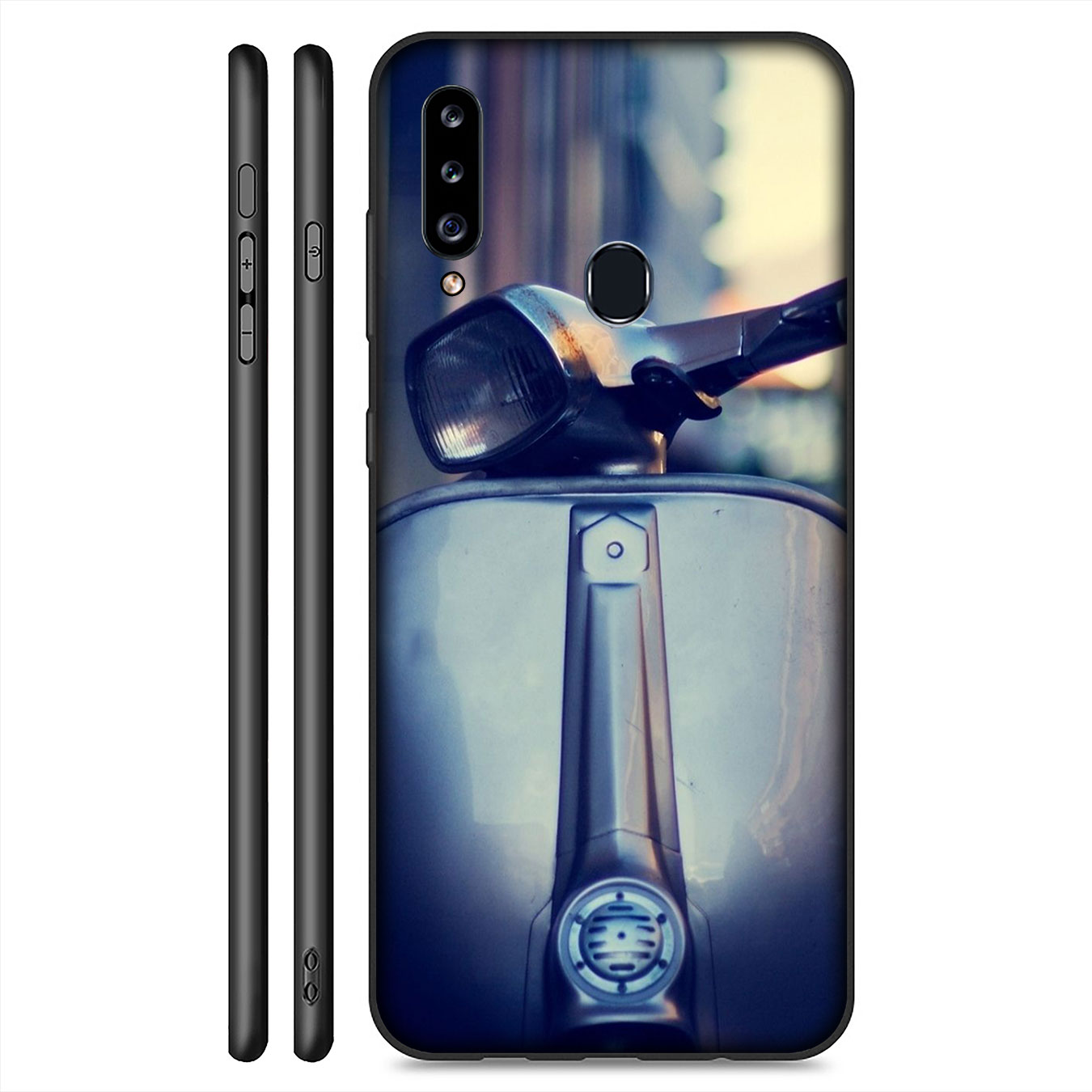 Ốp Điện Thoại Silicon Mềm Hình Xe Vespa K191 Cho Samsung Galaxy A9 A8 A7 A6 Plus J8 2018 + A21S A70 M20 A6 + A8 + 6plus