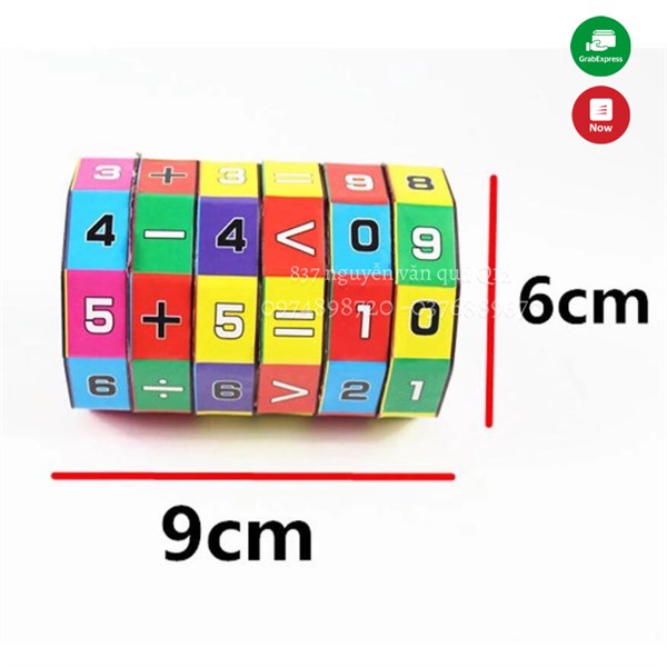 [Sáng tạo] Đồ chơi rubic (rubik) số học tính toán y hình cho bé 559-22