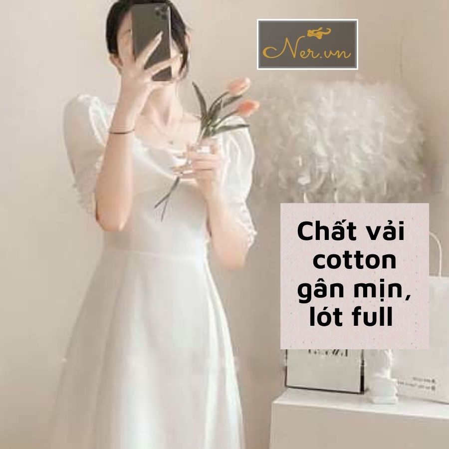 Đầm Dự Tiệc Hàng Thiết Kế NER (N119) Màu Trắng Cao Cấp Sang Trọng Mẫu Mới 2021 | BigBuy360 - bigbuy360.vn
