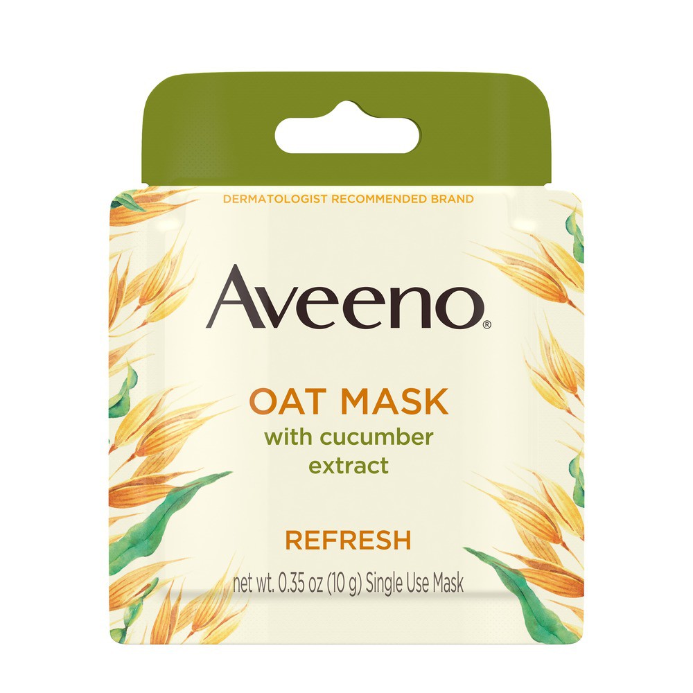 Aveeno – Mặt nạ yến mạch Aveeno Làm dịu da chiết xuất Dưa leo Aveeno face oat mask with Cucumber extract 50g