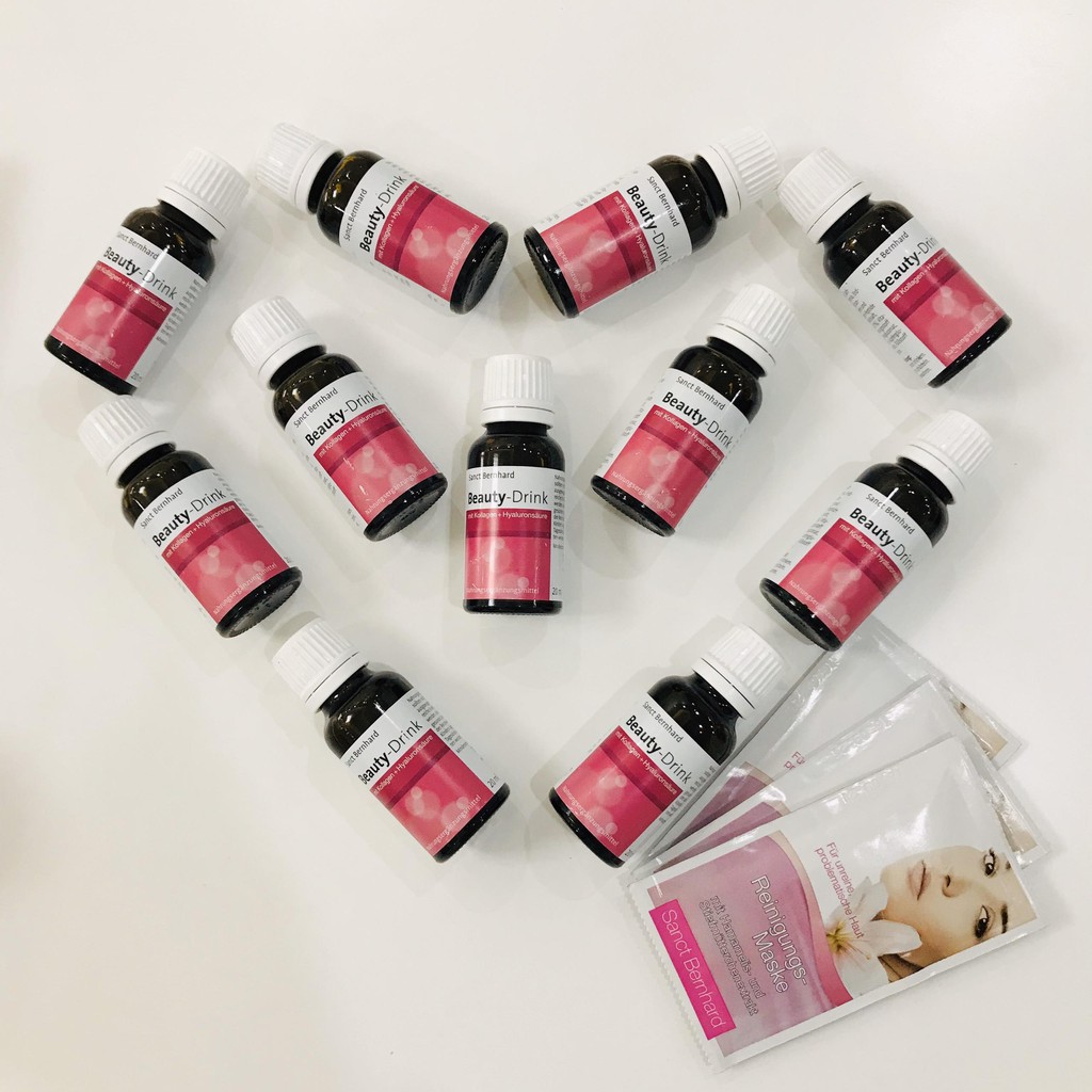 Combo Collagen uống Beauty Drink  da căng mịn, phục hồi tóc và móng [ Chính hãng Sanct Bernhard - CHLB Đức] | Thế Giới Skin Care