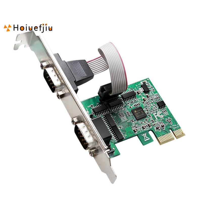 Pcie to Two Serial Ports RS232 Interface Industrial Control Computer Expansion Card Adapter Computer PCI-E Serial Card