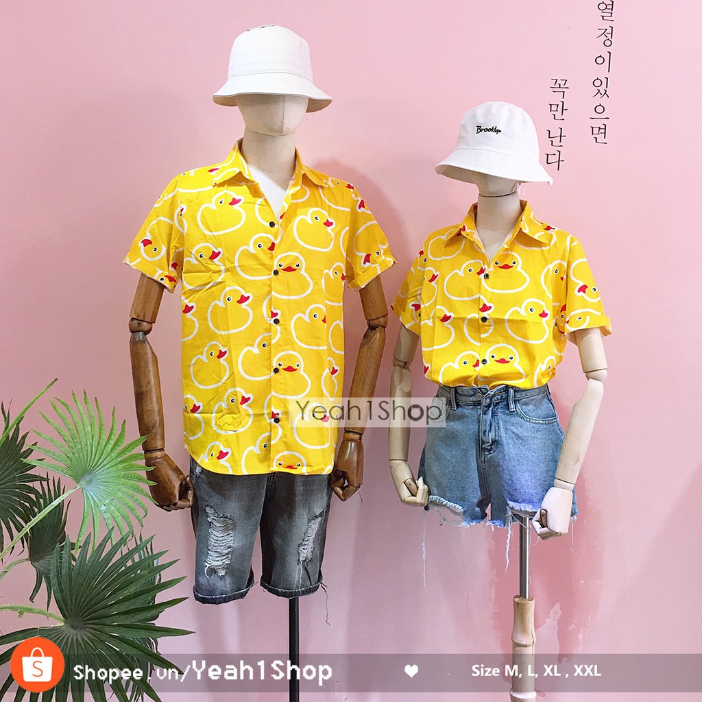 [Yeah1Shop]- Áo sơmi vịt vàng (M, L, XL) - SMTC