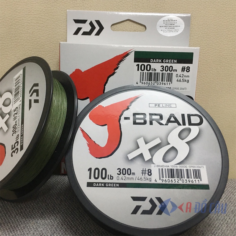 Dây PE Daiwa J-braid X8 made in Japan