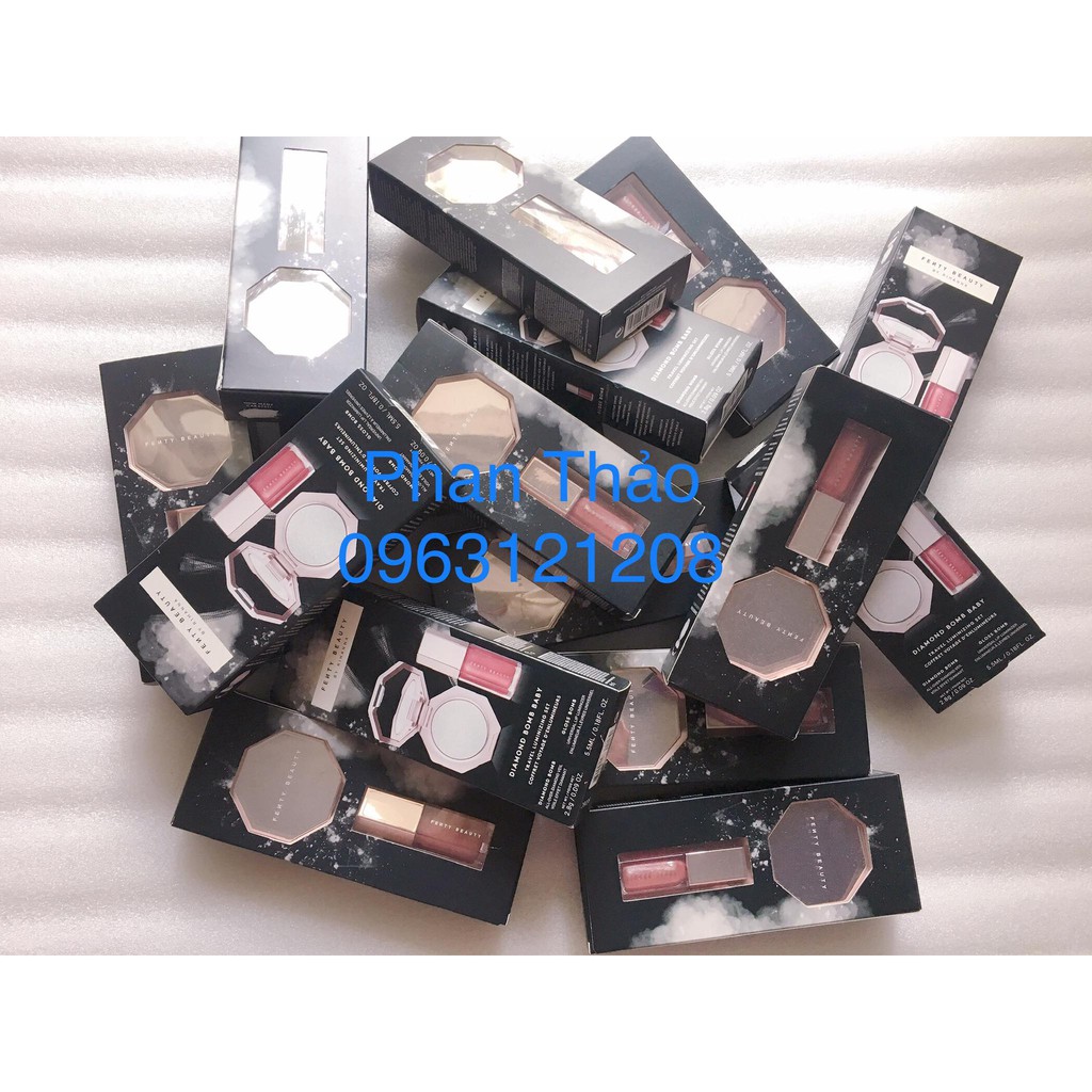 [Có Tách set] Set Son bóng + Highlighter Fenty Beauty | BigBuy360 - bigbuy360.vn