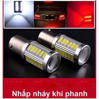 Bóng led hậu đèn led hậu xe máy Stop 33 Tim siêu sáng.Bóp phanh chớp