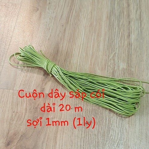 Bó Dây Cói Sáp Sợi 1mm Dài 20mét Nhiều Màu Trang Trí - Sáng Tạo Handmade