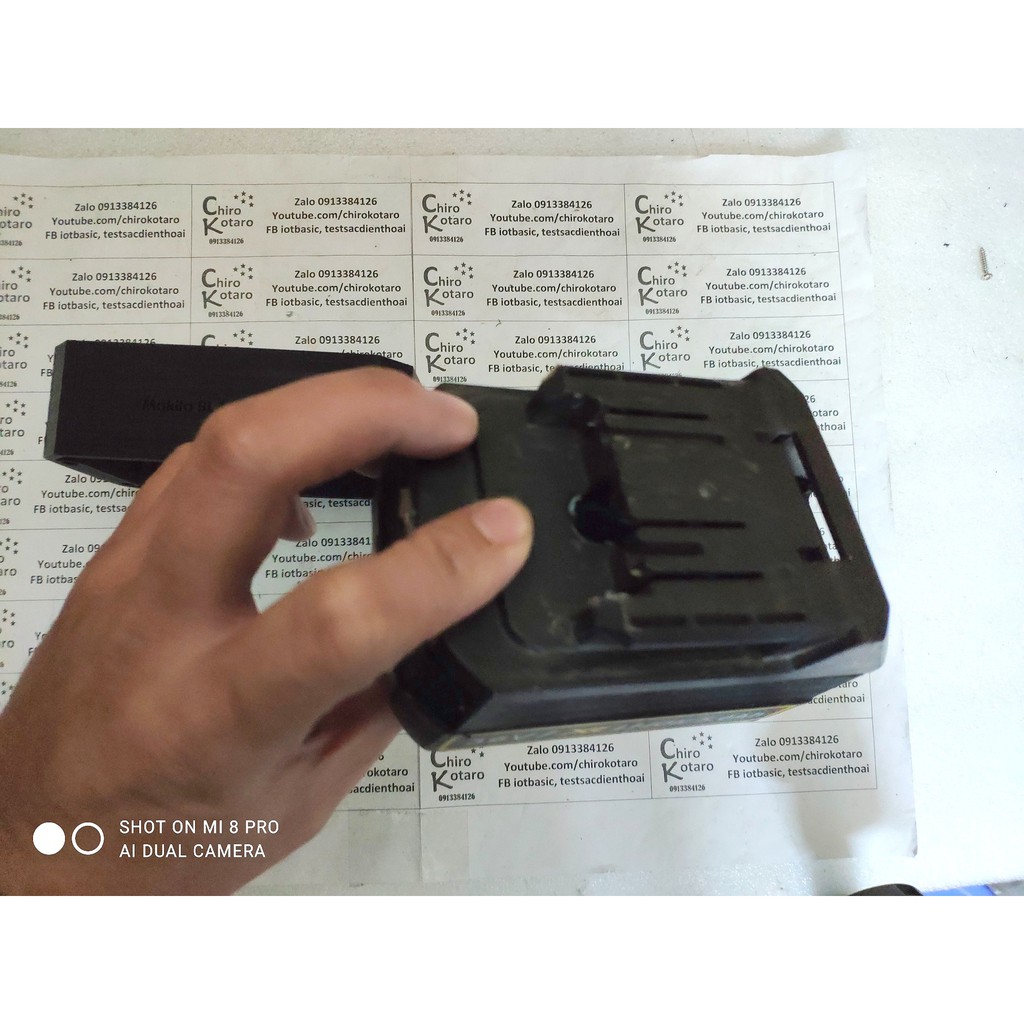 Miếng chèn nâng cao cho vỏ pin máy Dewalt tàu 36V XR li-ion thêm 1, 2, 3 hàng cell