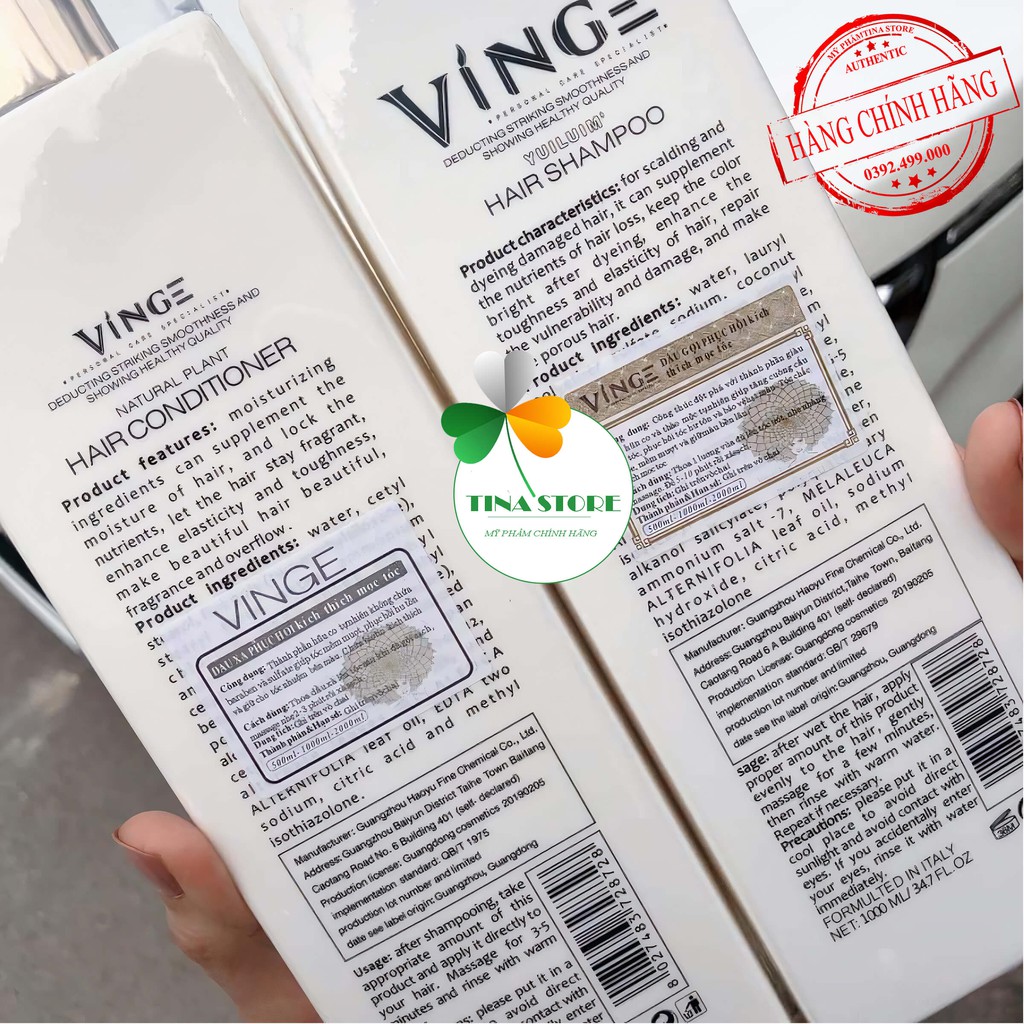 Miễn Ship🔥Cặp Dầu Gội Xả Collagen Vinge 1000ML, Giảm Rụng Tóc, Ngứa, Ngăn Rụng Tóc,Phục Hồi Tóc Hư Tổn | Hàng Chính Hãng | BigBuy360 - bigbuy360.vn