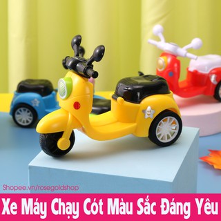 Đồ Chơi Mô Hình Xe Máy Chạy Cót Màu Sắc Đáng Yêu