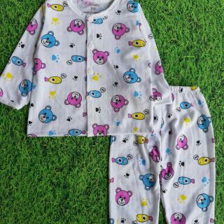 Bộ cotton giấy dài tay cho bé