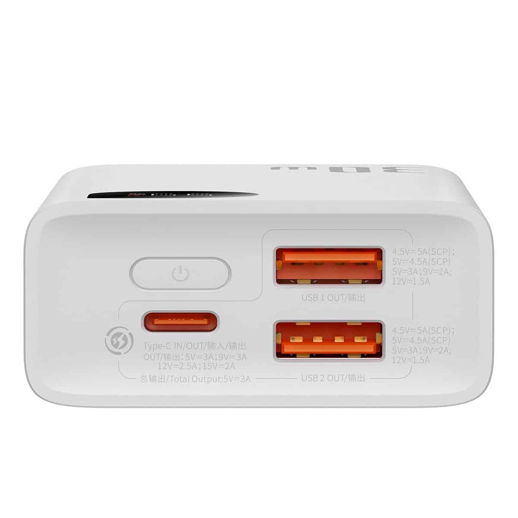 Pin dự phòng sạc nhanh Baseus Adaman2 Digital PPADM2 10000mAh an toàn đi máy bay - hỗ trợ QC 22.5W và PD 30W