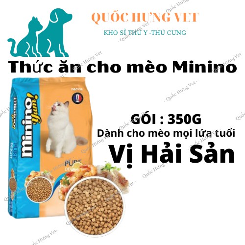 Thức ăn cho mèo Minino gói 350g- LAI NHỰ PET