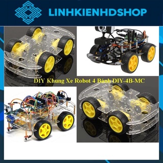 DIY Khung Xe Robot 4 Bánh DIY-4B-MC