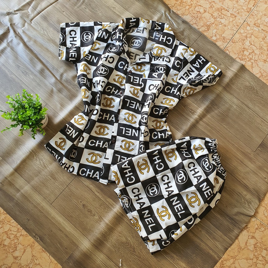 Đồ bộ ngủ quần cộc áo cộc pajama kate thái cực hot size 40-62kg