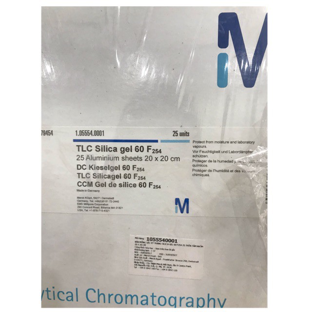 1 Tấm bản mỏng TLC 60 F254