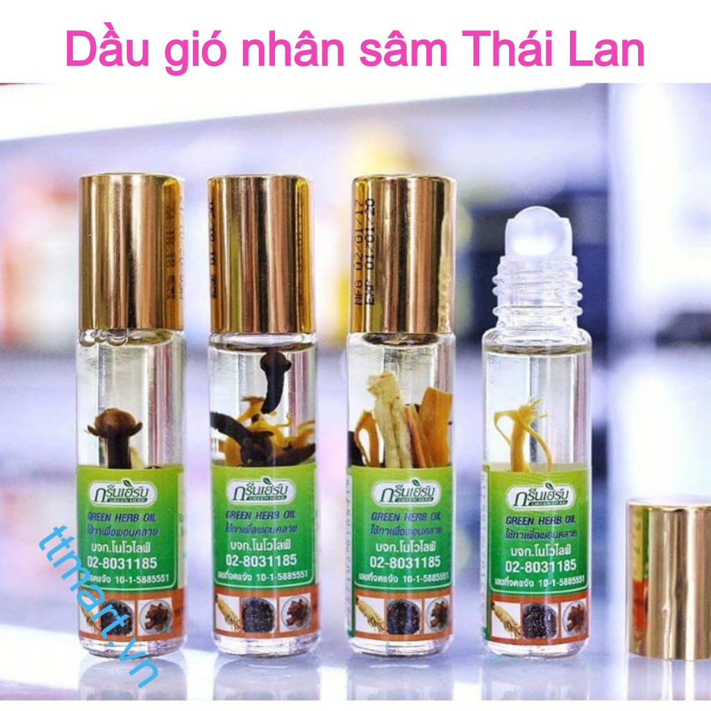 Dầu Gió Thảo Dược Sâm Thái Lan 8ML