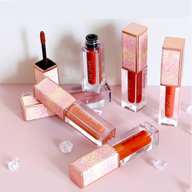 Son kem lì không dính cốc Sheloves Sparkling Starry Sky Lip Gloss 5ml