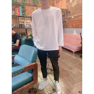 Combo Áo thun trơn + Quần baggy kaki trơn phong cách Basic