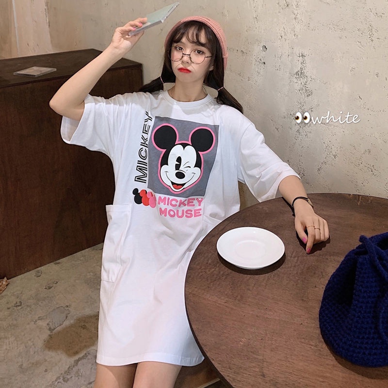 Đầm Ngắn Tay Dáng Rộng Thời Trang Dành Cho Bà Bầu