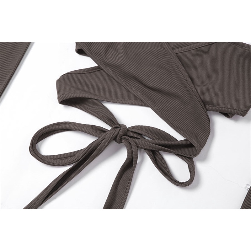 DUNEA Áo hai dây màu sắc trơn quyến rũ cho nữ