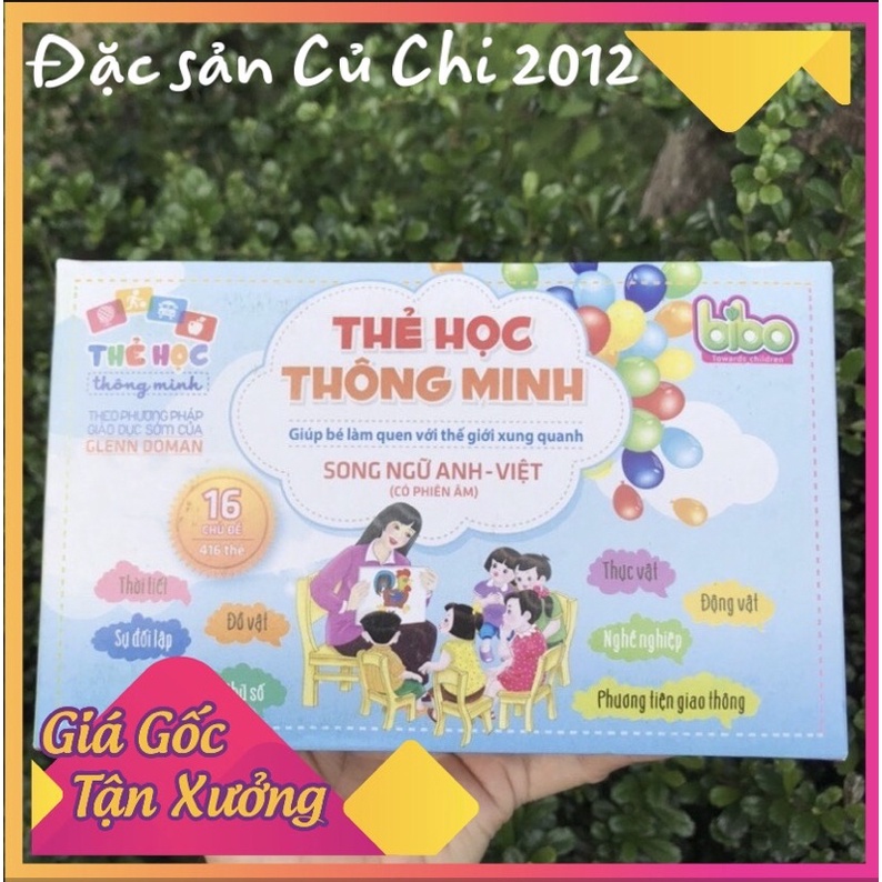 [Thanh lý] Thẻ học thông minh song ngữ Anh-Việt cho bé