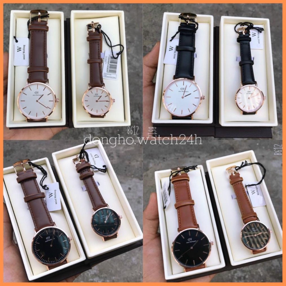 AF52 Đồng Hồ nam; đồng hồ thời trang nữ; dây da DVV có 2 size full cặp; xây đắp vương quyền và tươi tắn nhất