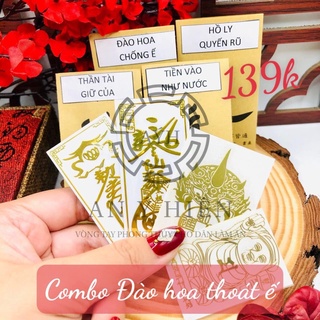 ( Sỉ rẻ nhất 8K) Lá dán Đào hoa chống ế