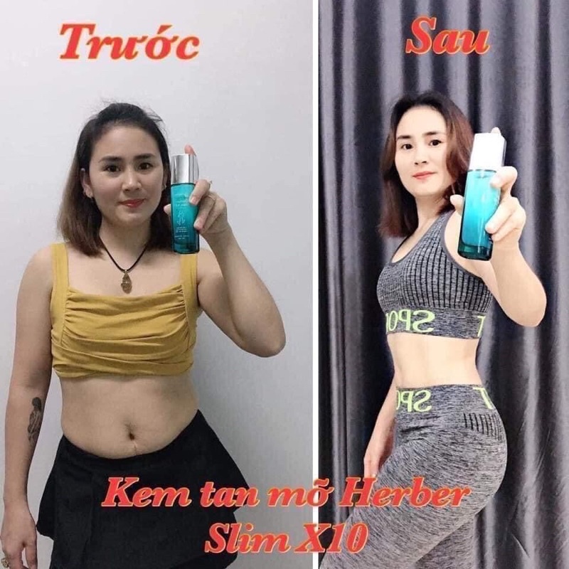 Kem Tan Mỡ Bụng Thảo Dược Herber Slim X10 Quyên Lara,Công Nghệ Nano Hiệu Quả Gấp 10 Lần Đánh Tan Mọi Loại Mỡ Thừa 200ml