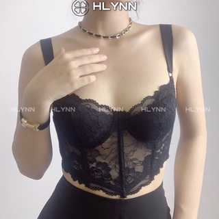 Áo corset quai lụa vạt nhọn có gọng có mút ngực rời m194