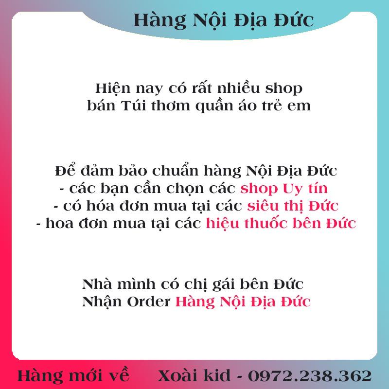 [auth] Túi thơm tủ quần áo cho bé Kuschel weich hình gấu trẻ em an toàn - Nội địa Đức đủ Bill [Hot]