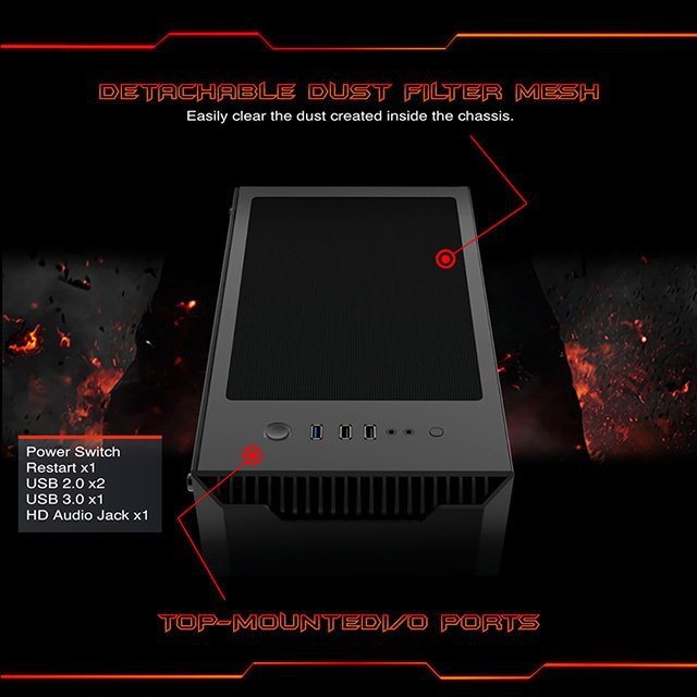 Vỏ case máy tính Xigmatek Nemesis ❤️FREESHIP❤️ BLACK, thùng máy ATX, kính cường lực chính hãng Mai Hoàng - AT Computer