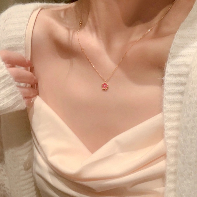 Vòng cổ Hình Hoa Đào Xinh Xắn Thời Trang Cho Nữ