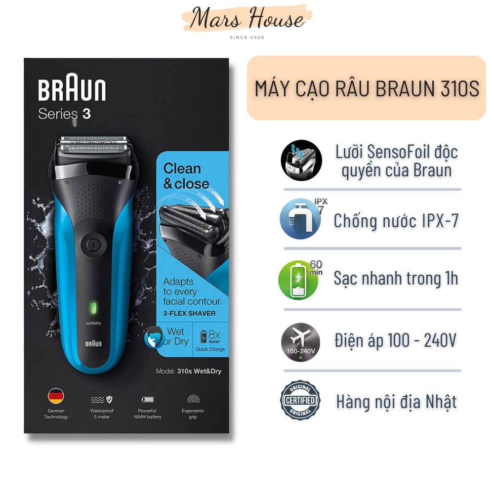 Máy Cạo Râu Braun Series 3 310S