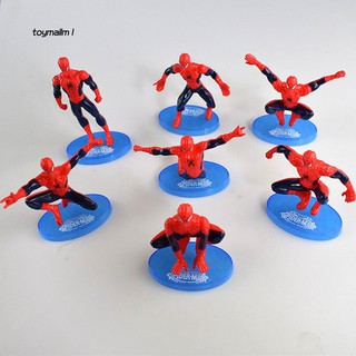 Bộ 7 mô hình Spider Man đồ chơi độc đáo