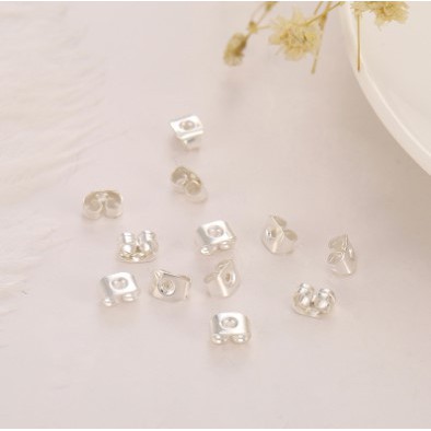 Phụ liệu handmade- Nút bịt hoa tai,đuôi bông tai