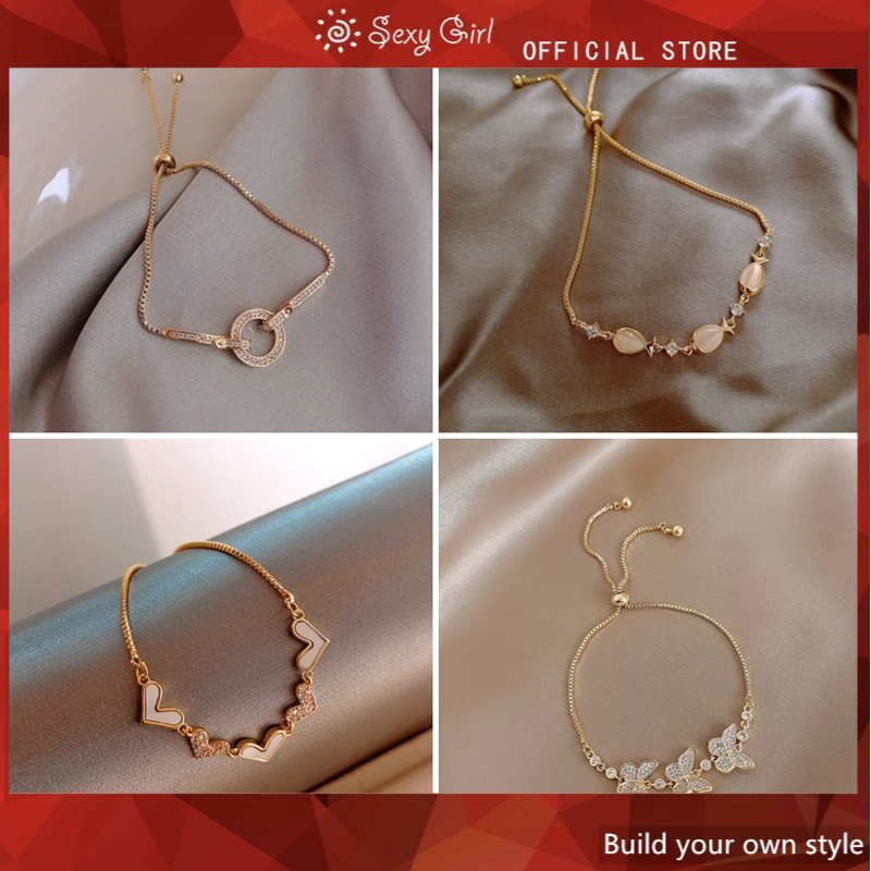 Vòng Tay Kim Loại Mặt Hình Móng Vuốt Đính Đá Lấp Lánh Cho Nữ