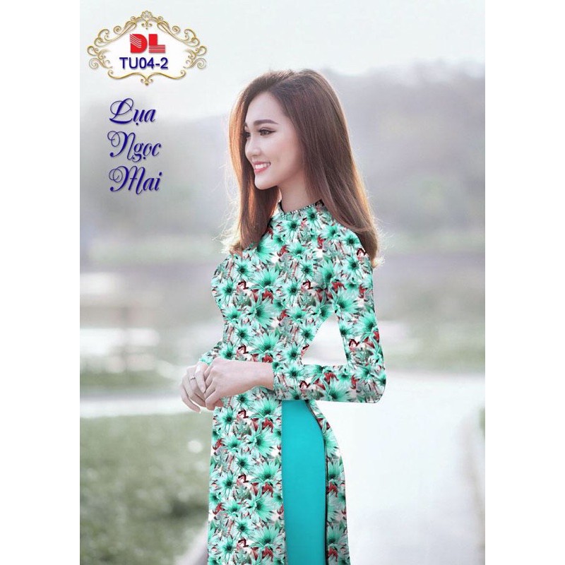 Vải áo dài hoa nhí