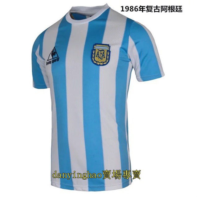 Áo Thun Đá Banh Tay Ngắn In Logo Đội Tuyển Argentina