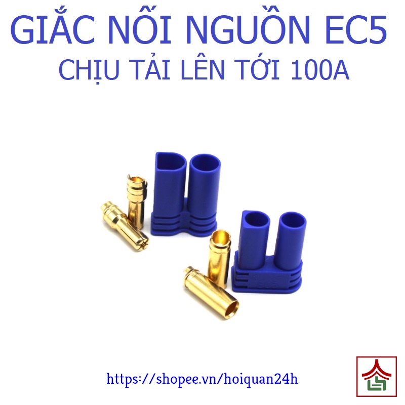 Jack EC5 Giá Rẻ Giắc Nối Nguồn DC EC5 Đực Cái Chịu Tải Lên Đến 100A