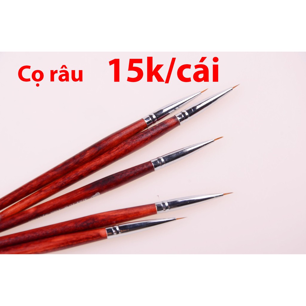 ( Nail giá rẻ ) Các mẫu cọ cơ bản Cọ râu gỗ