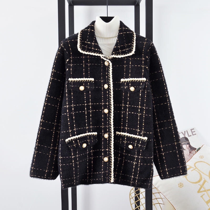 Áo khoác len lông nữ siêu đẹp